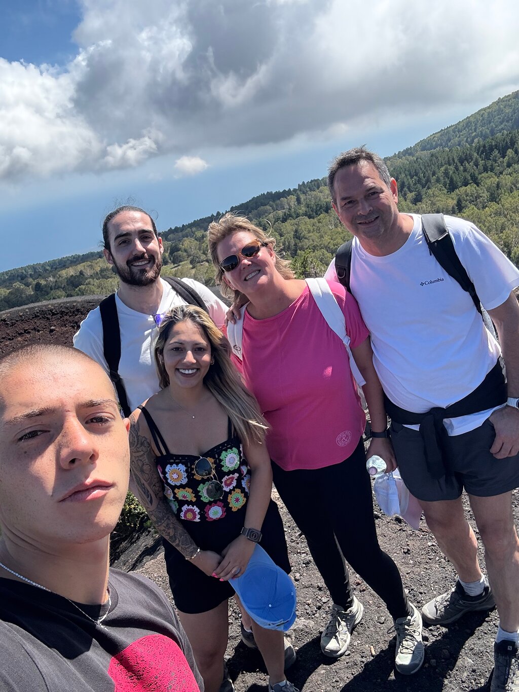 Group selfie with the guide during the excursion