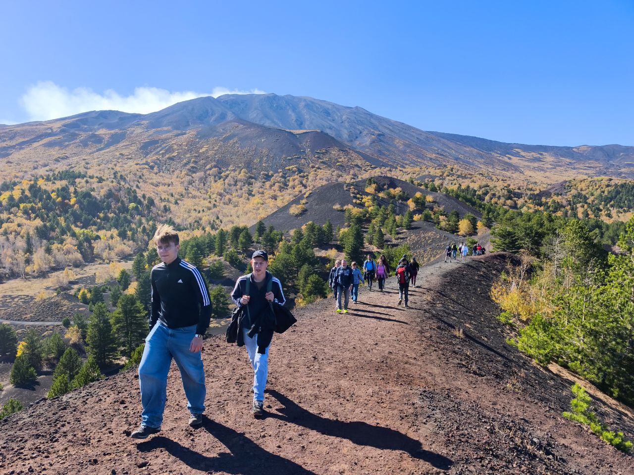 Hikers on Mount Etna 4